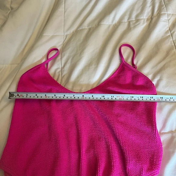 Good  American Size 5/6/2XL/ 3XL Hawaiian Pink Always Fits
One Piece Swimsuit. - Picture 10 of 11